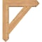 Ekena Millwork Traditional Arts and Crafts Smooth Bracket w/ Offset Brace, Western Red Cedar, 7 1/2"W x 32"D x 36"H BKT0806X32X36TRA03SWR - alternate 4